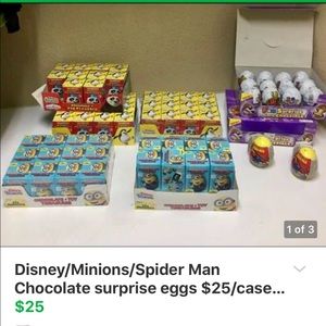 DreamWorks/Disney Chocolate surprise eggs